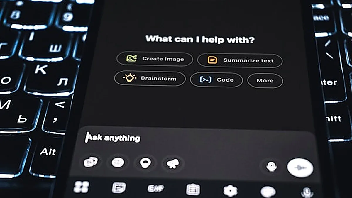 AI chatbot interface showing how on-page SEO service improves AI search visibility