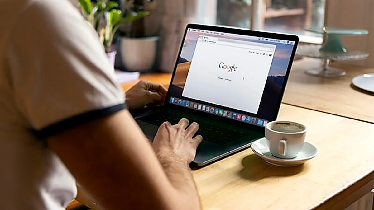 On-page SEO Expert Working on Laptop